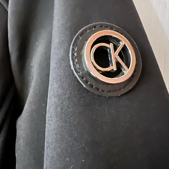 CALVIN KLEIN Stretch Hooded Jacket Black Size XL - Picture 5 of 15